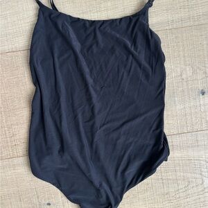 Aerie Black Spaghetti Strap Bodysuit